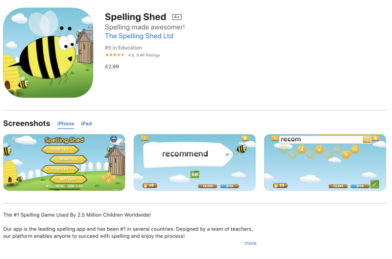 spelling shed